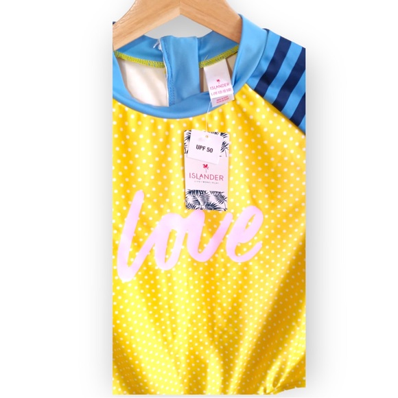 Brand New with Tags Islander Girls' Yellow Polka dot - Picture 2 of 3